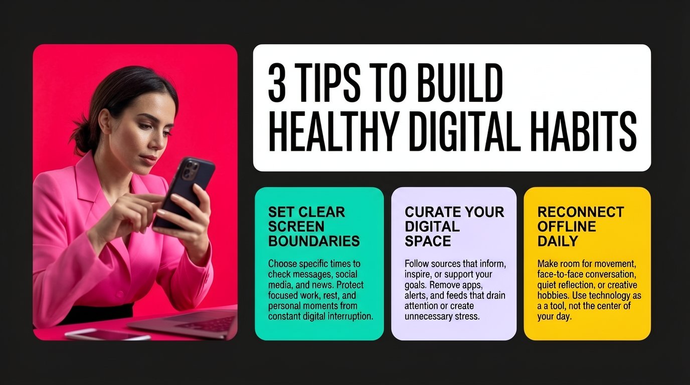 3 Tips to Build Healthy Digital Habits