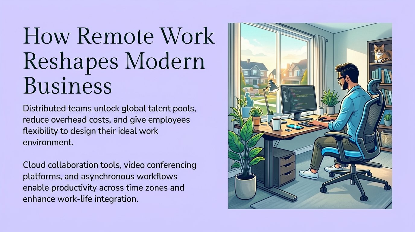 How Remote Work Reshapes Modern Business
