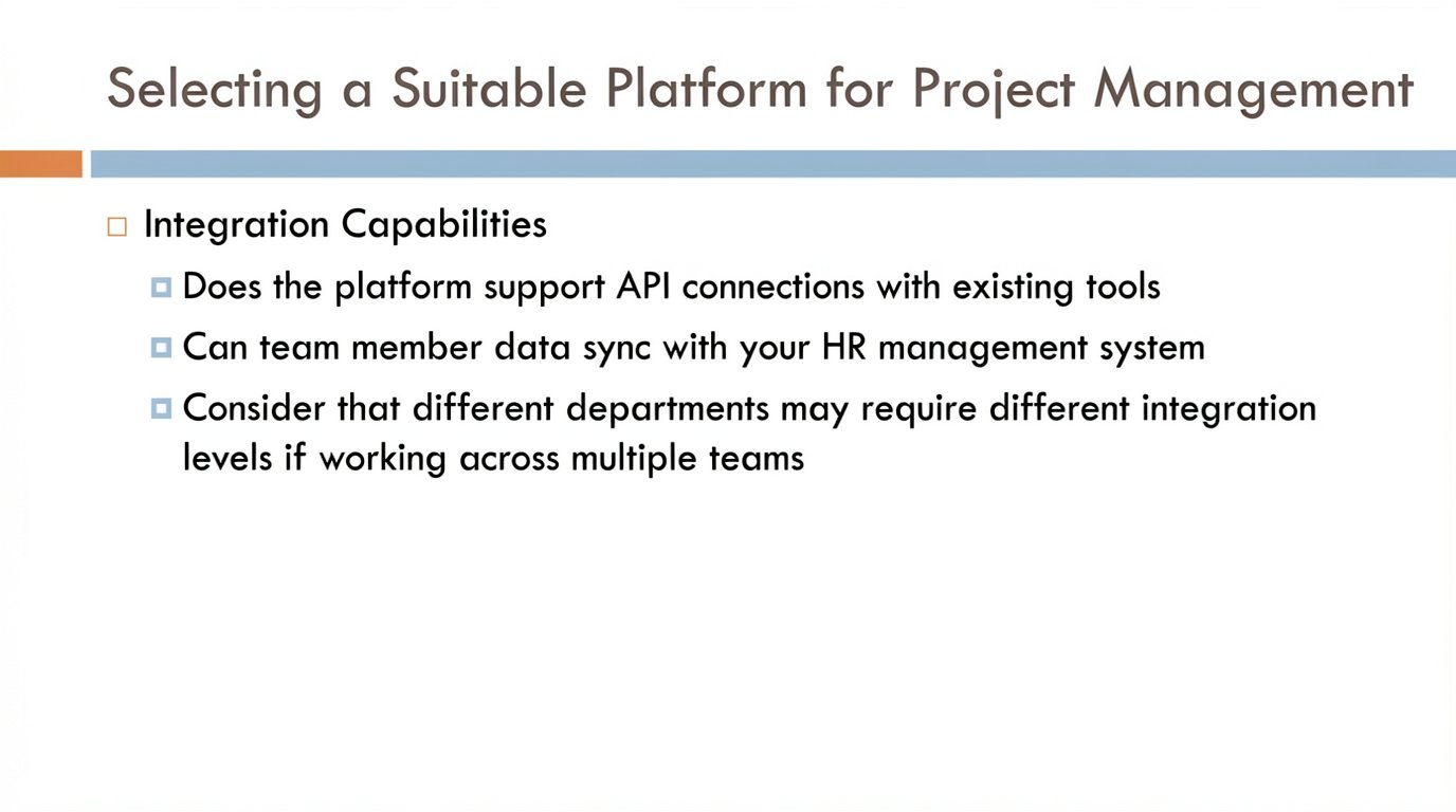 Selecting a Platform for Project Management